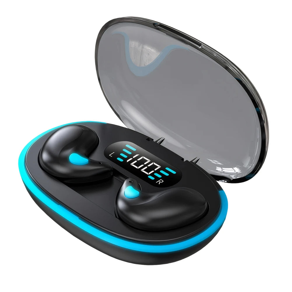BT 5.3 Wireless Earbuds – Noise Cancelling Mini Sleep Headphones | Ultra-Light Invisible In-Ear Earphones, IPX5 Waterproof, Secure Fit for Running, Fitness, and Study