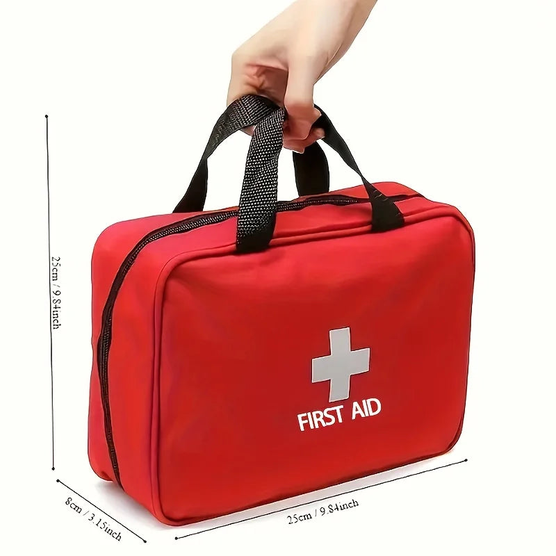 59/186/245PCS Deluxe First Aid Kit with Portable Bag – Outdoor Emergency Medical Kit for Hunting, Hiking, Camping, and Travel