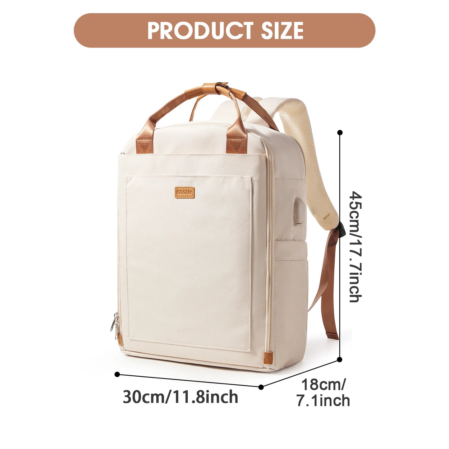 Vacuum Airbag Travel Backpack – Hand Luggage Carry-On with Built-In Pump | Ladies Laptop Backpack and Space-Saving Travel Bag