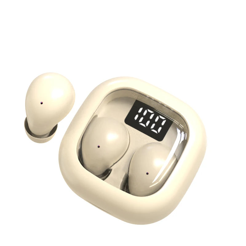 SK Mini Wireless Earbuds – Invisible Bluetooth Headset with Deep Bass Sound | Compact In-Ear Headphones for Sports, Sleep, Work, and Study