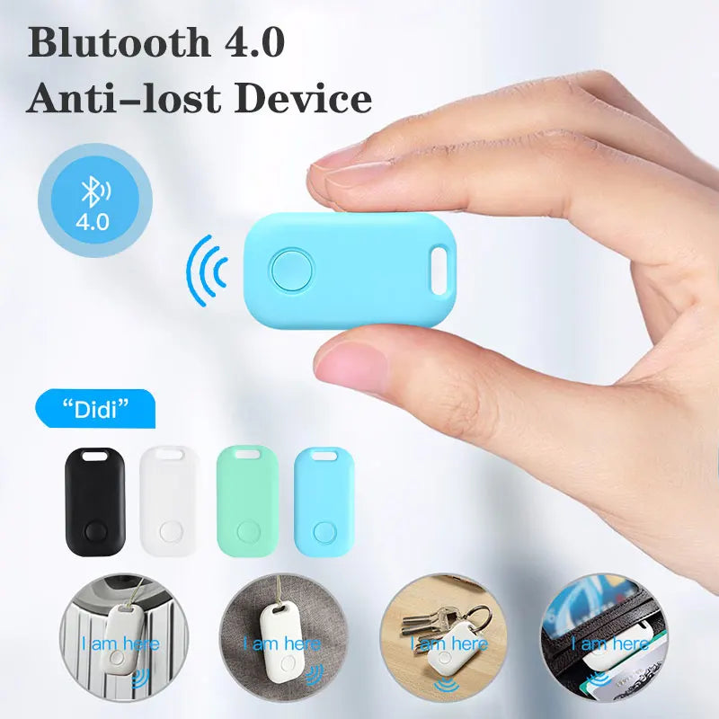 Mini Bluetooth GPS Tracker – Smart Anti-Loss Locator for Kids, Pets, Wallets, Bags & Keys | Wireless Key Finder Compatible with iOS & Android