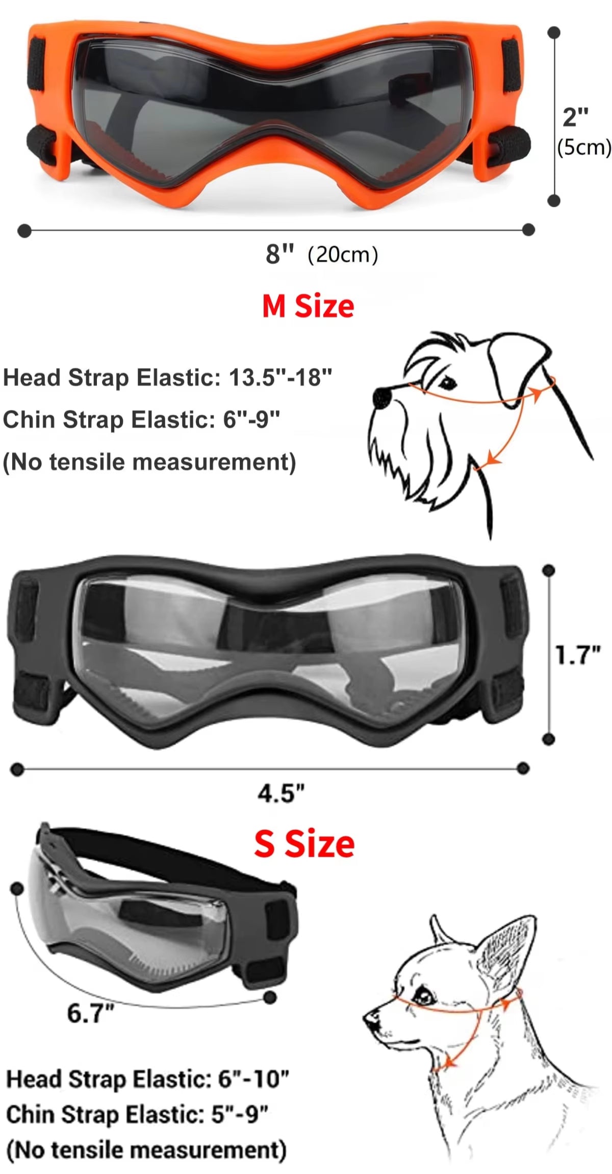 UV Protective Pet Goggles – Sunglasses for Small and Medium Dogs and Cats, Outdoor Riding Eyewear