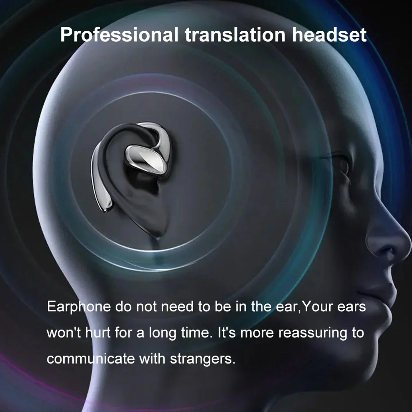 Intelligent M8 Wireless Bluetooth Translation Earplug – 144 Languages, High-Precision Bidirectional Translator