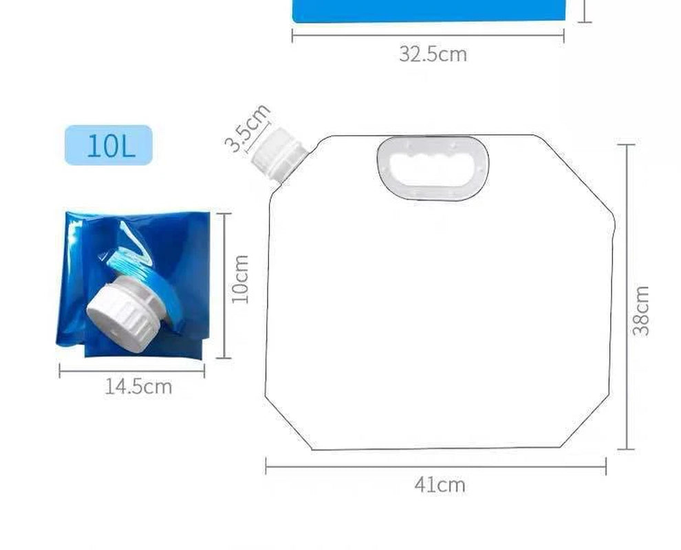 Collapsible Camping Water Bag – 5L/10L Portable Folding Water Container for Outdoor Travel, Hiking, and Emergency Use