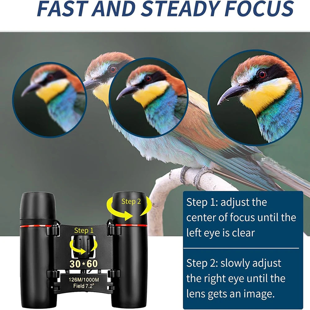 Small Pocket Binoculars Compact Adults Mini Kids Binoculars Boys for Bird Watching Concert Theater Opera Watching Shows Tourism