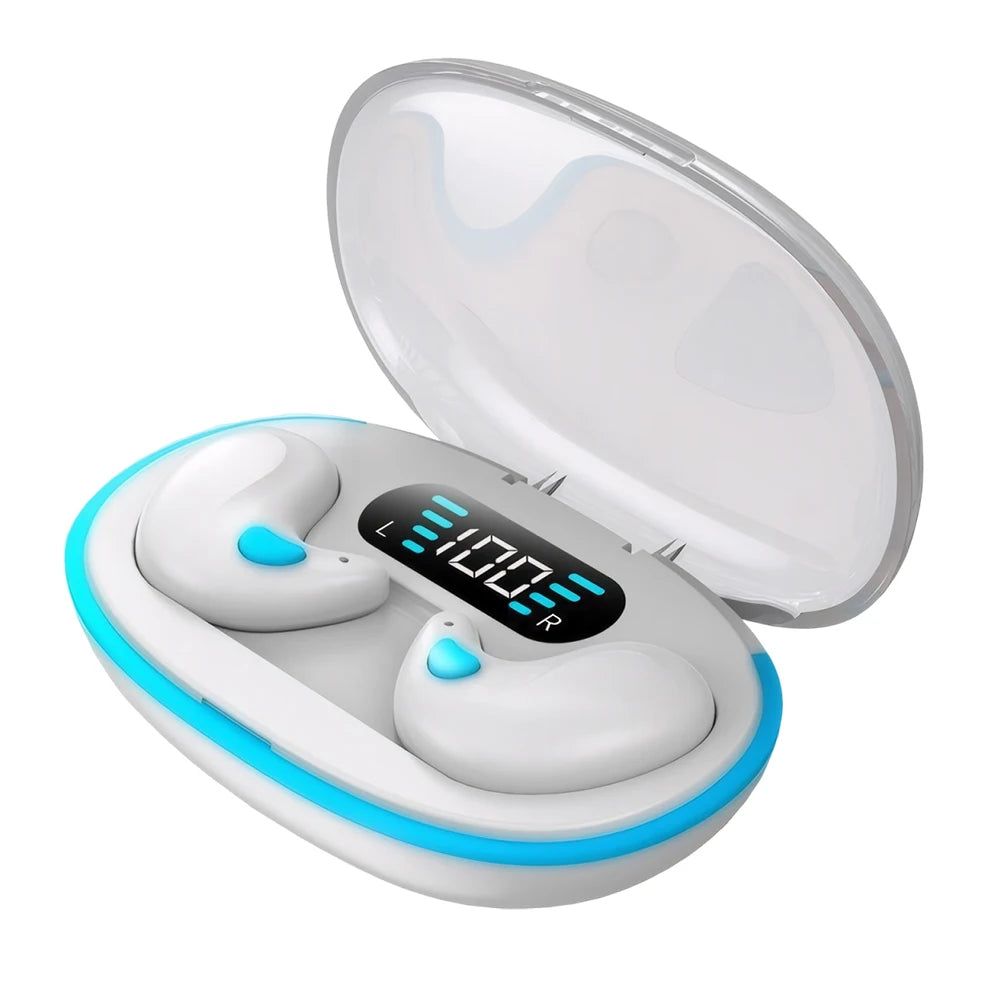 BT 5.3 Wireless Earbuds – Noise Cancelling Mini Sleep Headphones | Ultra-Light Invisible In-Ear Earphones, IPX5 Waterproof, Secure Fit for Running, Fitness, and Study