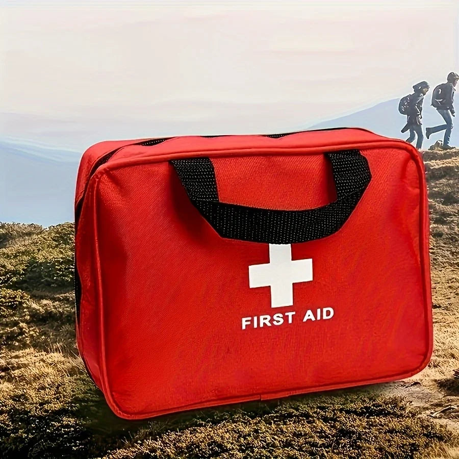 59/186/245PCS Deluxe First Aid Kit with Portable Bag – Outdoor Emergency Medical Kit for Hunting, Hiking, Camping, and Travel