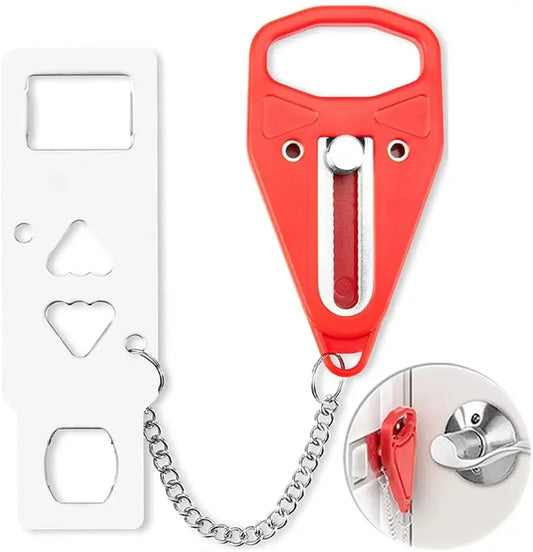 Portable Travel Safety Door Lock – Universal Security Lock for Hotels, Apartments, and Home | Ideal for Travelers and Families