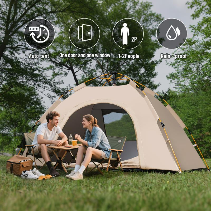 Automatic Pop-Up 1-Person Camping Tent with Sunshade – Portable, Lightweight, Easy Setup | Ideal for Fishing, Hiking, and Outdoor Adventures