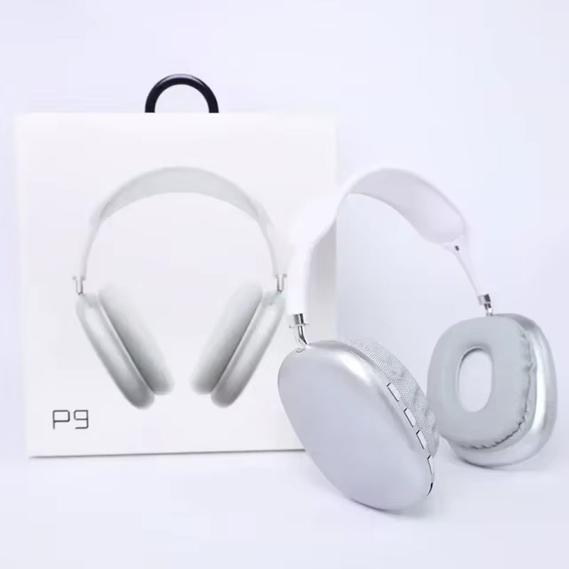 P9 Pro Air Max Wireless Bluetooth 5.1 Headphones – Noise-Cancelling Over-Ear Headset with Microphone for Gaming, Sports & All Smartphones