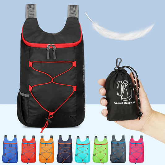 10L Foldable Portable Backpack – Ultralight, Splashproof Daypack for Mountaineering, Travel, Sports, and Outdoor Activities (Men & Women)