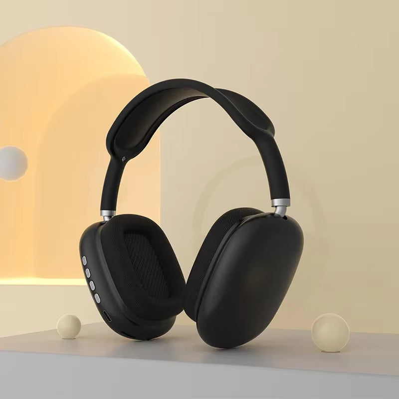 P9 Pro Air Max Wireless Bluetooth 5.1 Headphones – Noise-Cancelling Over-Ear Headset with Microphone for Gaming, Sports & All Smartphones