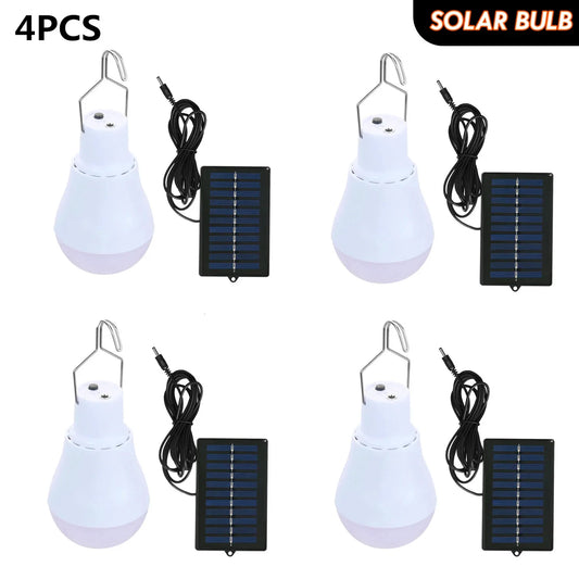 Portable Solar Powered LED Camping Light – Rechargeable Hanging Lamp for Tents, Emergency Use, Night Fishing, and Outdoor Adventures