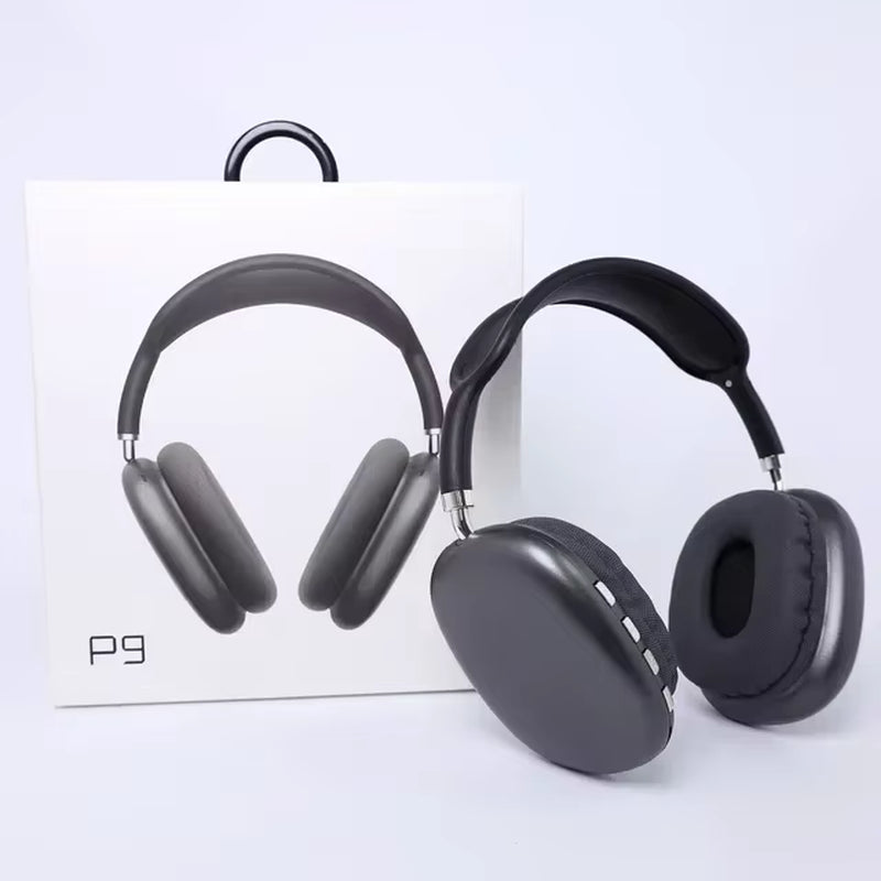 P9 Pro Air Max Wireless Bluetooth 5.1 Headphones – Noise-Cancelling Over-Ear Headset with Microphone for Gaming, Sports & All Smartphones