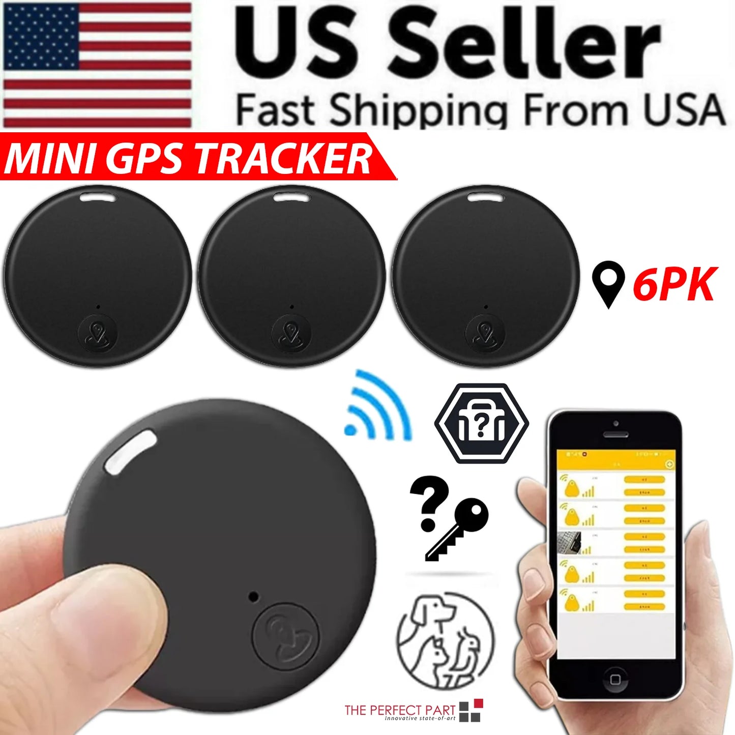 Bluetooth Mini GPS Tracker – Key, Child, Pet & Item Finder Device