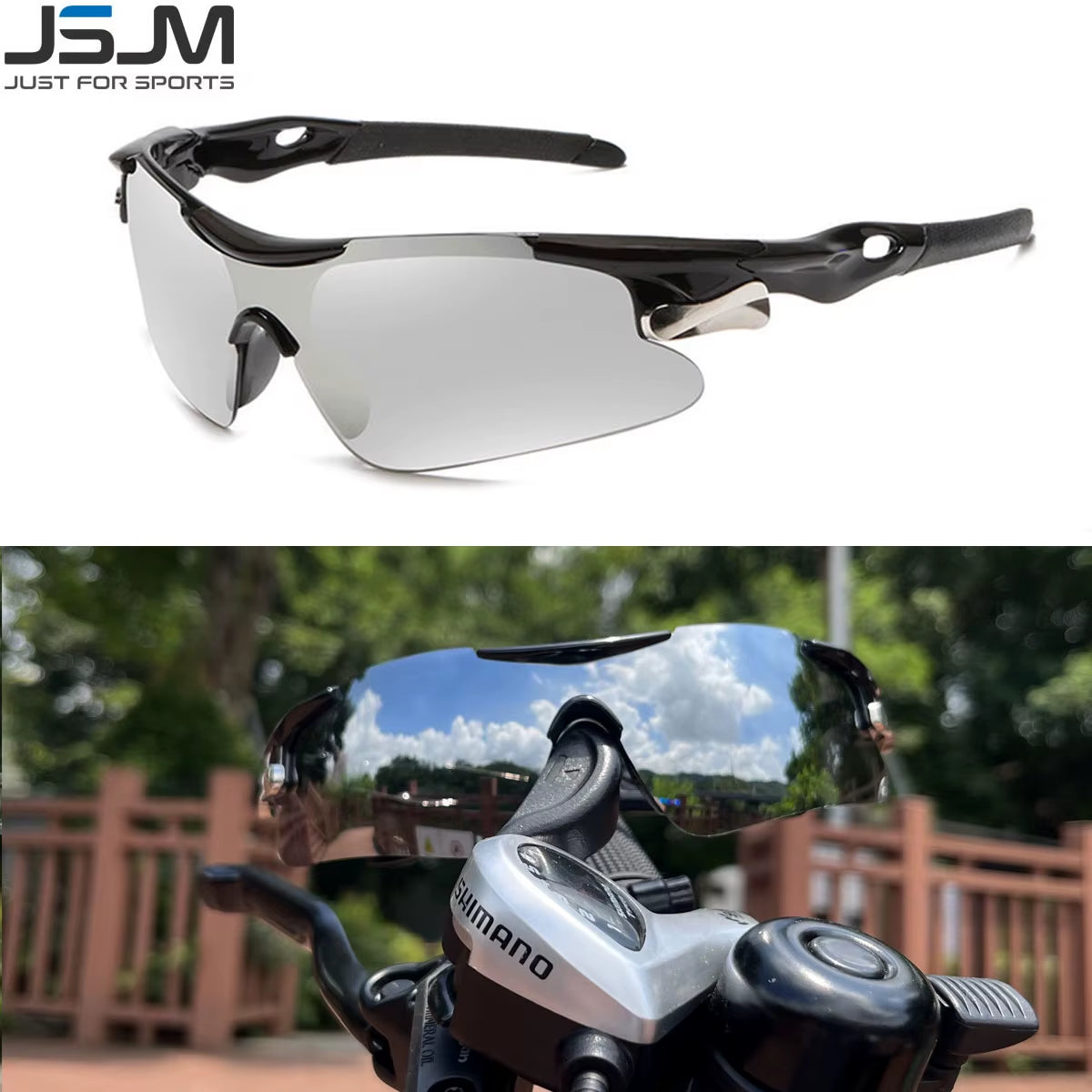 JSJM Outdoor Sunglasses – UV400 Wraparound Sports Eyewear, Men & Women