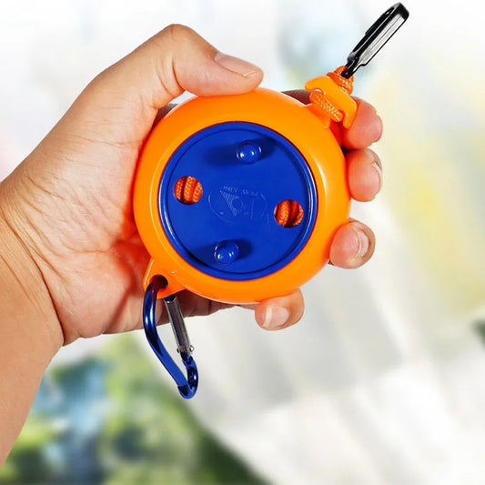 Retractable Clothesline for Camping and Home – Portable Outdoor Laundry Drying Rope with Storage Reel