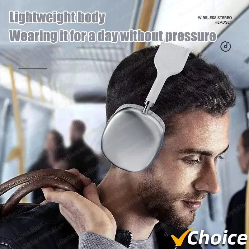 P9 Pro Air Max Wireless Bluetooth 5.1 Headphones – Noise-Cancelling Over-Ear Headset with Microphone for Gaming, Sports & All Smartphones